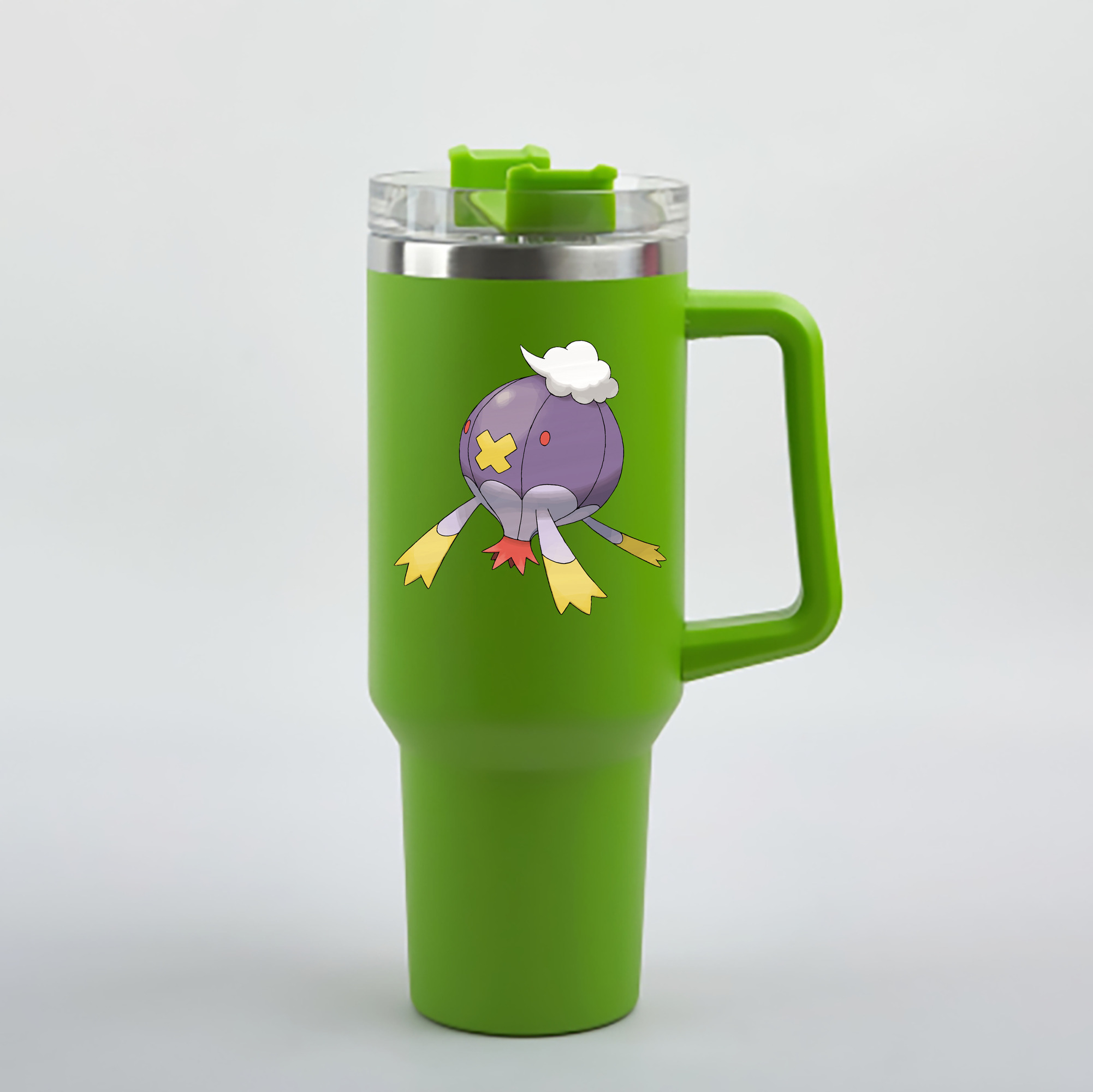 （画像用） ポケットモンスター Pokémon 1200mL車用タンブラー - クリスタルステッカー（プラスチックストロー付き）